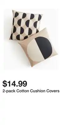 H&M 2-pack Cotton Cushion Covers offer