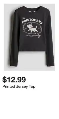 H&M Printed Jersey Top offer