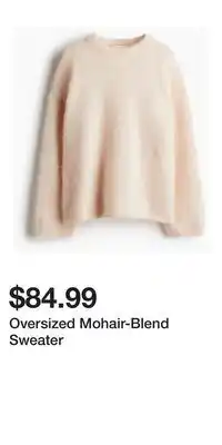 H&M Oversized Mohair-Blend Sweater offer