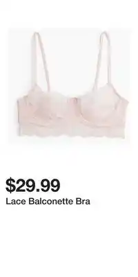 H&M Lace Balconette Bra offer