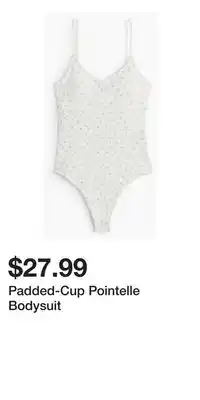 H&M Padded-Cup Pointelle Bodysuit offer