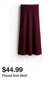 H&M Flared Knit Skirt offer