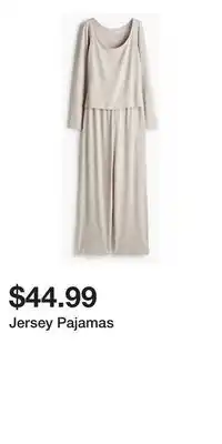 H&M Jersey Pajamas offer