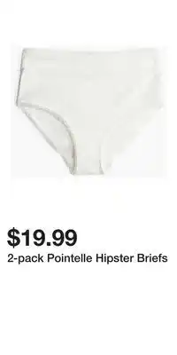 H&M 2-pack Pointelle Hipster Briefs offer