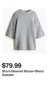 H&M Short-Sleeved Mohair-Blend Sweater offer