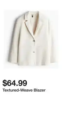 H&M Textured-Weave Blazer offer