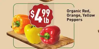 Healthy Planet Organic Red, Orange, Yellow Peppers offer