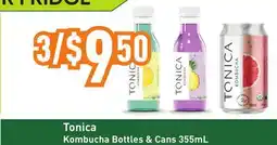 Healthy Planet Tonica Kombucha Bottles & Cans offer