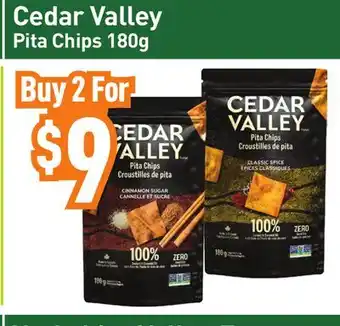 Healthy Planet Cedar Valley Pita Chips offer