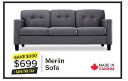 Leon's Merlin Sofa - Grey offer