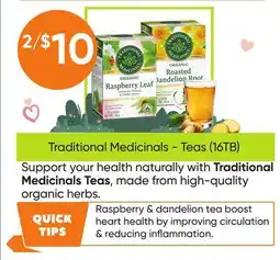 Healthy Planet Traditional Medicinals-Teas (16TB) offer