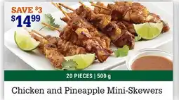 M & M Food Market Chicken and Pineapple Mini-Skewers offer