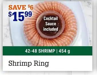 M & M Food Market Shrimp Ring offer