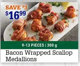 M & M Food Market Bacon Wrapped Scallop Medallions offer