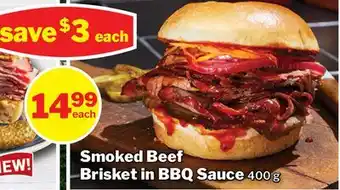 M & M Food Market Smoked Beef Smoked Beef Brisket in BBQ Sauce offer