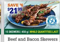 M & M Food Market Beef and Bacon Skewers offer