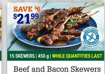 M & M Food Market Beef and Bacon Skewers offer