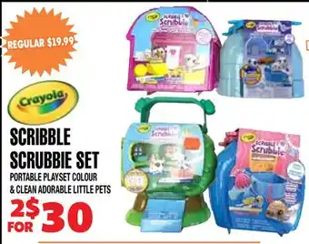 Len's Mill Stores SCRIBBLE SCRUBBIE SET offer