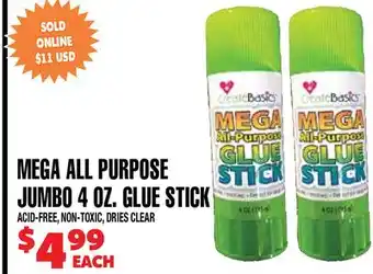 Len's Mill Stores MEGA ALL PURPOSE JUMBO 4 OZ. GLUE STICK offer