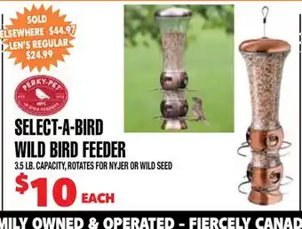 Len's Mill Stores SELECT-A-BIRD WILD BIRD FEEDER offer