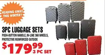 Len's Mill Stores 3PC LUGGAGE SETS offer