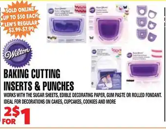 Len's Mill Stores BAKING CUTTING INSERTS SI PUNCHES offer