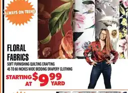 Len's Mill Stores FLORAL FABRICS offer