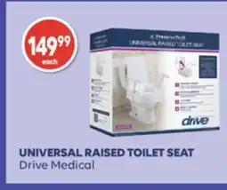 Wellwise by Shoppers UNIVERSAL RAISED TOILET SEAT Drive Medical offer