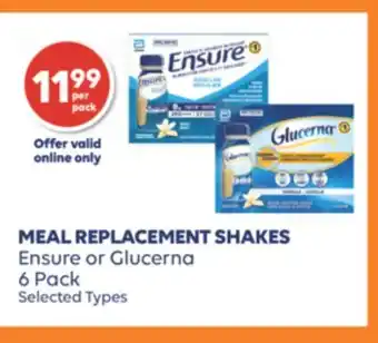 Wellwise by Shoppers MEAL REPLACEMENT SHAKES Ensure or Glucerna offer