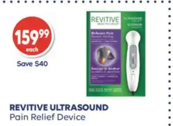 Wellwise by Shoppers REVITIVE ULTRASOUND Pain Relief Device offer