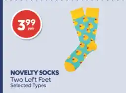 Wellwise by Shoppers NOVELTY SOCKS Two Left Feet offer