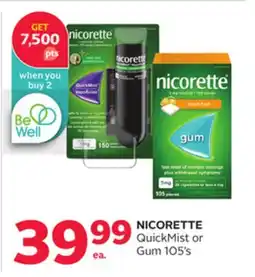 Rexall NICORETTE QuickMist or Gum 105' s offer