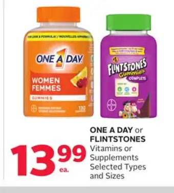 Rexall ONE A DAY or FLINTSTONES Vitamins or Supplements offer