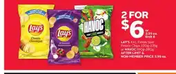 Rexall LAY'S XXL Family Size Potato Chips 220g-235g or HAVOC 190g-280g offer