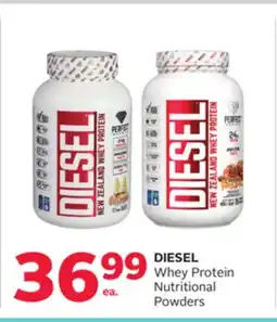 Rexall DIESEL Whey Protein Nutritional Powders offer