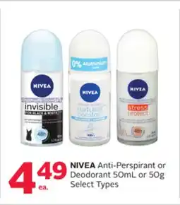 Rexall NIVEA Anti-Perspirant or Deodorant offer