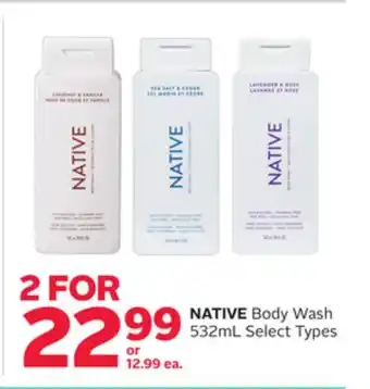 Rexall NATIVE Body Wash offer