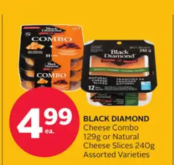 Rexall BLACK DIAMOND Cheese Combo 129g or Natural Cheese Slices 240g offer