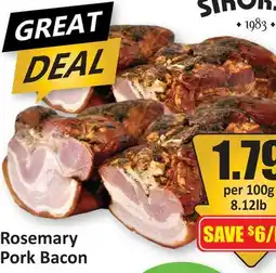 Starsky Rosemary Pork Bacon offer