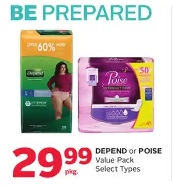 Rexall DEPEND or POISE Value Pack offer