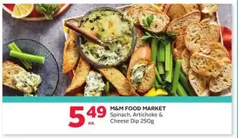 Rexall M & M FOOD MARKET Spinach, Artichoke & Cheese Dip offer