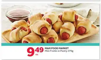 Rexall M & M FOOD MARKET Mini Franks in Pastry offer