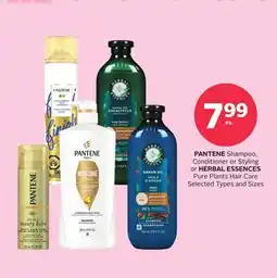 Rexall PANTENE Shampoo, Conditioner or Styling or HERBAL ESSENCES Pure Plants Hair Care offer