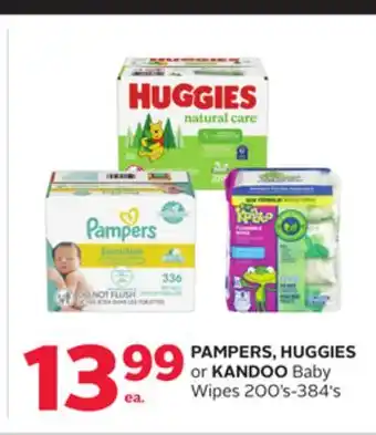 Rexall PAMPERS, HUGGIES or KANDOO Baby Wipes offer