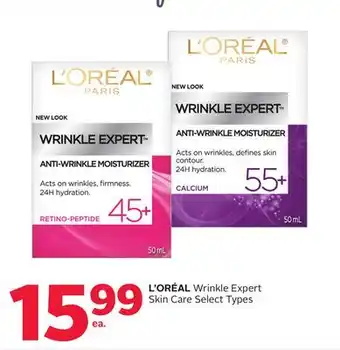 Rexall L' ORÉAL Wrinkle Expert Skin Care offer