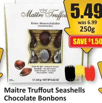 Starsky Maitre Truffout Seashells Chocolate Bonbons offer