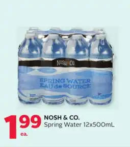 Rexall NOSH & CO. Spring Water offer