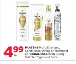 Rexall PANTENE Pro-V Shampoo, Conditioner, Styling or Treatment or HERBAL ESSENCES Styling offer