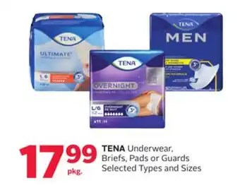 Rexall TENA Underwear, Briefs, Pads or Guards offer