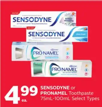 Rexall SENSODYNE or PRONAMEL Toothpaste 75mL-100mL offer